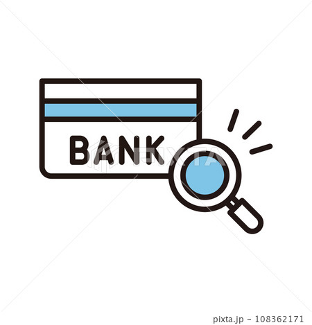 通帳 銀行 探す 検索 虫眼鏡 アイコン 通帳 銀行 探す 検索 虫眼鏡 アイコン 108362171