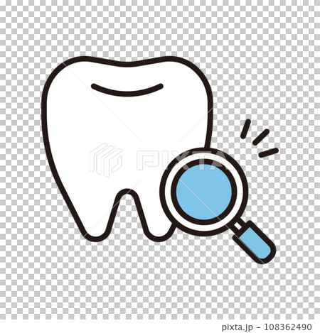 Teeth Examination Loupe Dentist Icon Teeth Examination Loupe Dentist Icon 108362490