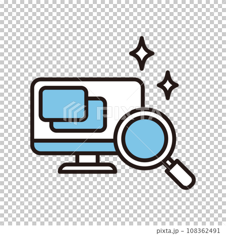 パソコン 虫眼鏡 検索 アイコン パソコン 虫眼鏡 検索 アイコン 108362491
