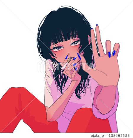 ウルフヘア・姫カットの女の子 108363588