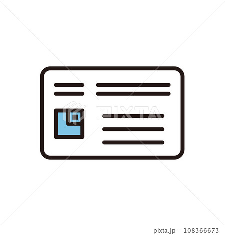 カード 身分証明書身 アイコン カード 身分証明書身 アイコン 108366673