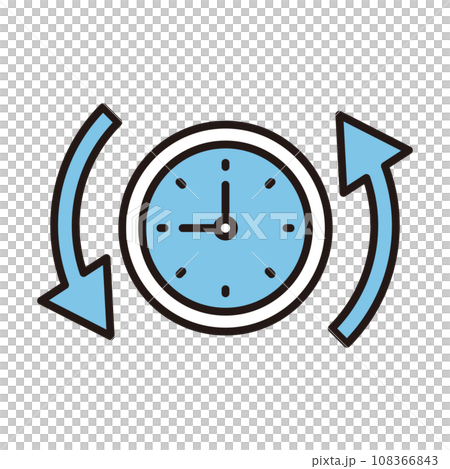 時間 時計 アイコン 時間 時計 アイコン 108366843