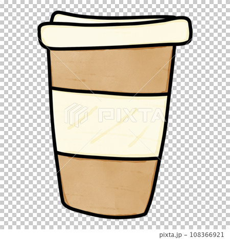 Paper cup drawingのイラスト素材 [108366921] - PIXTA