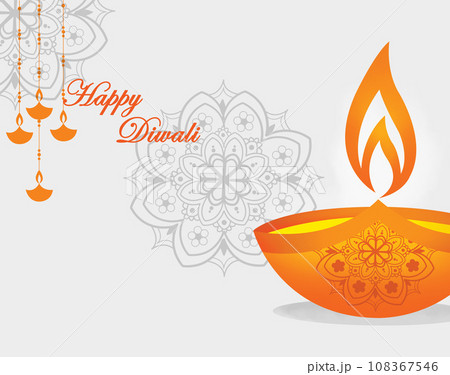 Happy diwali, Diwali  is the Hindu festival of lights with its variations also celebrated in other Indian religions. 108367546