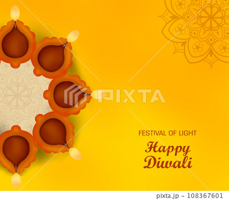 Happy diwali, Diwali  is the Hindu festival of lights with its variations also celebrated in other Indian religions. 108367601