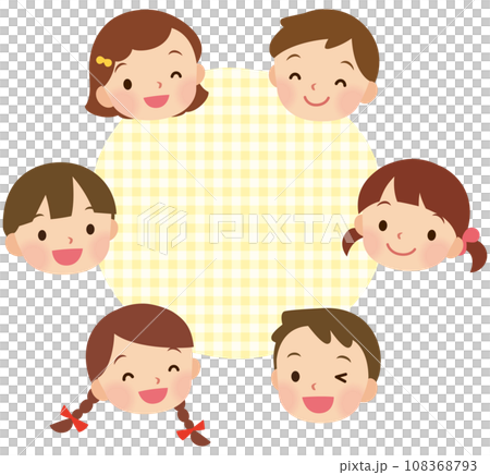 快樂的孩子複製空間微笑的小學生 108368793