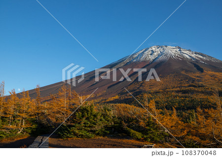 奥庭からの富士山　夕景 108370048