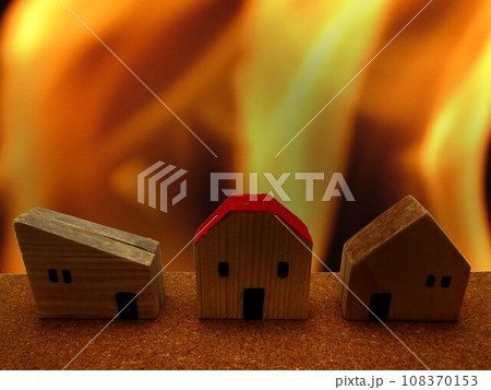 火事のイメージ 火事のイメージ 108370153