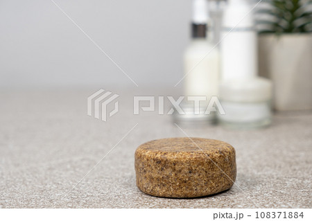 Solid shampoo for hair. Natural eco-friendly organic cosmetics Solid shampoo for hair. Natural eco-friendly organic cosmetics 108371884