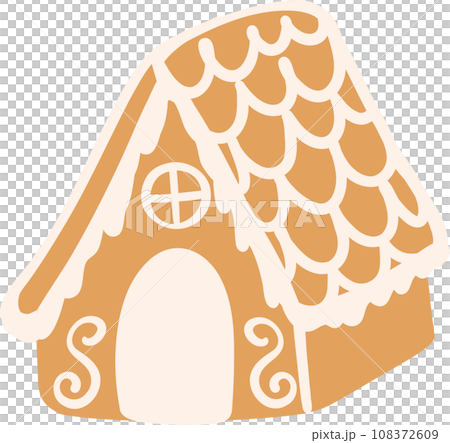 Christmas Gingerbread House - Stock Illustration [108372609] - PIXTA