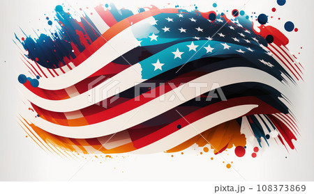 米国の国旗をモチーフにした背景画像