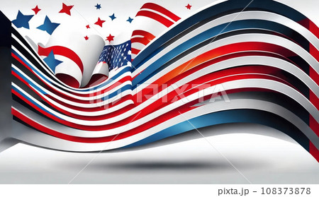 米国の国旗をモチーフにした背景画像