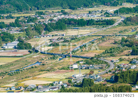 鳴子温泉郷中ノ岳からの川渡方面眺望 鳴子温泉郷中ノ岳からの川渡方面眺望 108374025