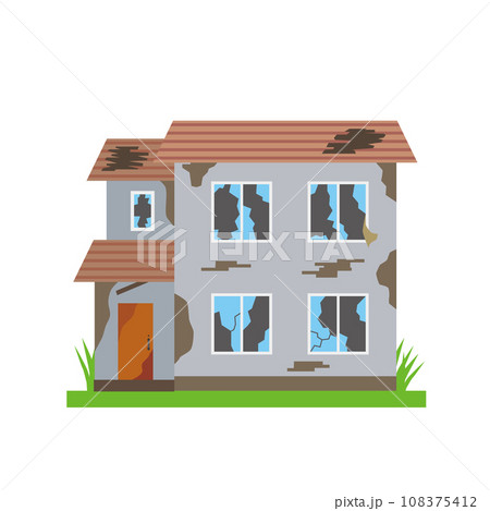 廃墟の空き家住宅 108375412