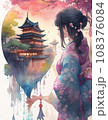 着物を着た女の子 108376084