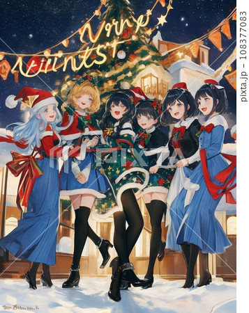 クリスマス イラスト サンタコス コスプレ 美女 Xmas イルミネーション クリスマス イラスト サンタコス コスプレ 美女 Xmas イルミネーション 108377083
