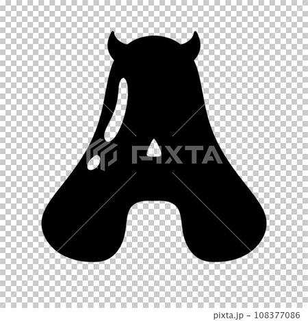 letters devil horn Devil font demon evil typeface alphabet horror typography  monster groovy retro halloween 108377086