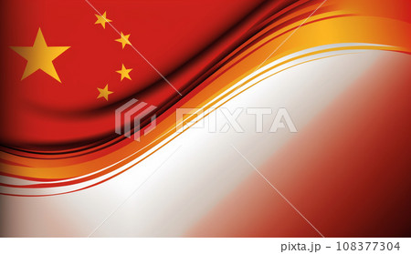 中国の国旗をモチーフにした背景