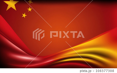 中国の国旗をモチーフにした背景