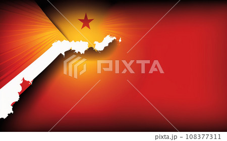 中国の国旗をモチーフにした背景