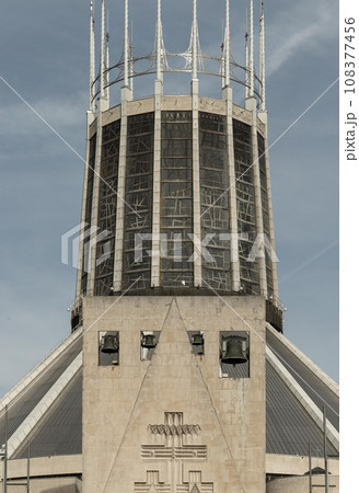 Architecture interior design of Liverpool metropolitan cathedral. 108377456