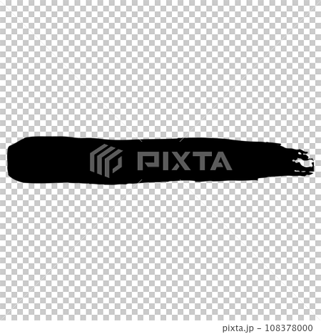 和風素材　筆で描かれた線のイラスト　ベクター 108378000
