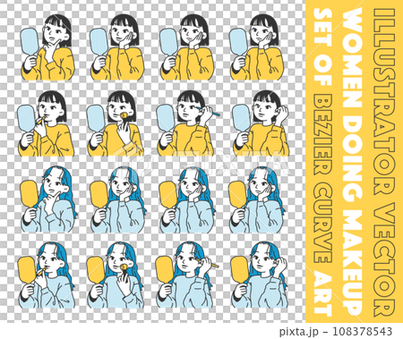 Women and beauty image set Women and beauty image set 108378543