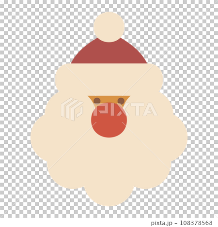 Cute Santa Claus face icon Cute Santa Claus face icon 108378568
