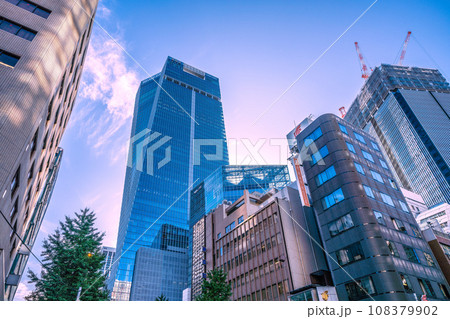 日本の東京都市景観 本日開業の虎ノ門ヒルズステーションタワー(虎ノ門ヒルズ駅)などを望む=10月6日 日本の東京都市景観 本日開業の虎ノ門ヒルズステーションタワー(虎ノ門ヒルズ駅)などを望む=10月6日 108379902