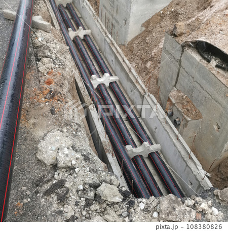 Underground pipes 108380826