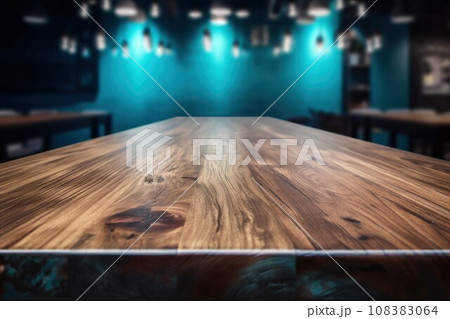 Empty wooden counter. Modern abstract design....のイラスト素材 [108383064] - PIXTA