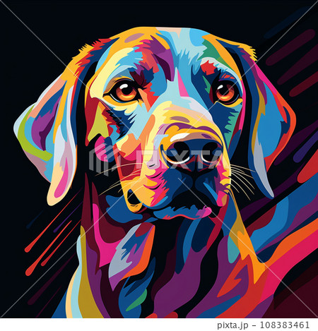 犬 絵画 アート わんこ 動物 動物画 イラスト インテリア かわいい  