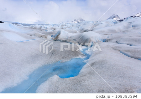 Walking on Perito Moreno glacier Patagonia, Argentina 108383594
