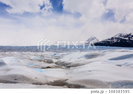 Walking on Perito Moreno glacier Patagonia, Argentina 108383595