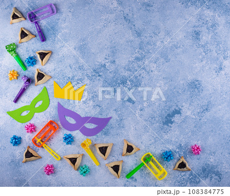 Jewish holiday Purim celebration concept Jewish holiday Purim celebration concept 108384775
