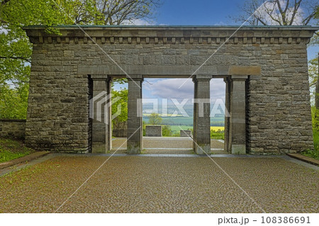 Picture of the memorial at the Buchenwald concentration camp near Weimar in Thuringia during the day Picture of the memorial at the Buchenwald concentration camp near Weimar in Thuringia during the day 108386691