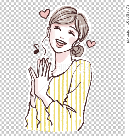 女性・女の子のイラスト素材 女性・女の子のイラスト素材 108388375