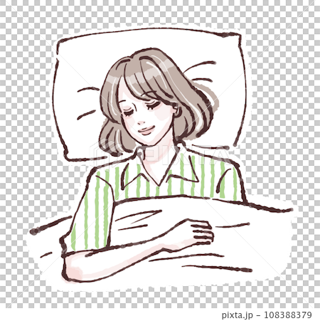 Illustration material of women and girls 108388379