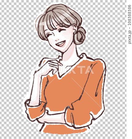 女性・女の子のイラスト素材 女性・女の子のイラスト素材 108388386