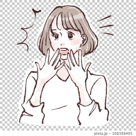 女性・女の子のイラスト素材 女性・女の子のイラスト素材 108388405