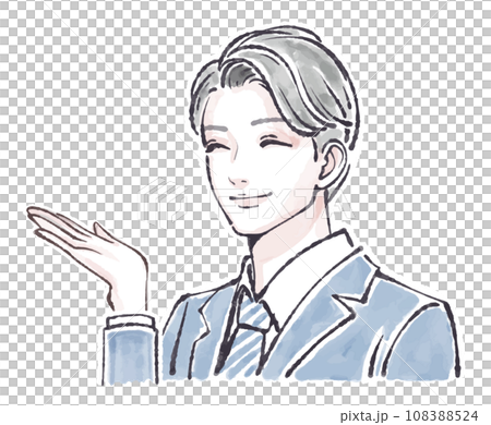 男人和男孩插畫素材 108388524