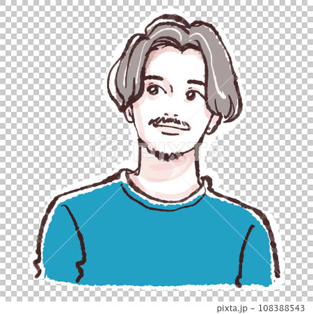 Illustration material of men and boys 108388543