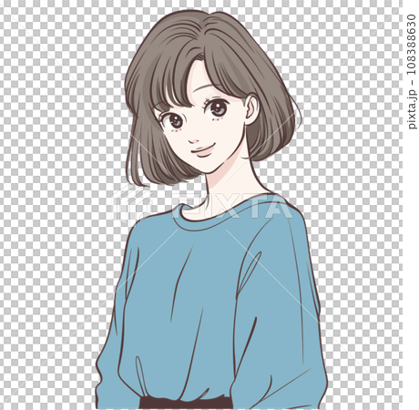 女性・女の子のイラスト素材のイラスト素材 [108388630] - PIXTA