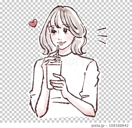 女性・女の子のイラスト素材 女性・女の子のイラスト素材 108388642