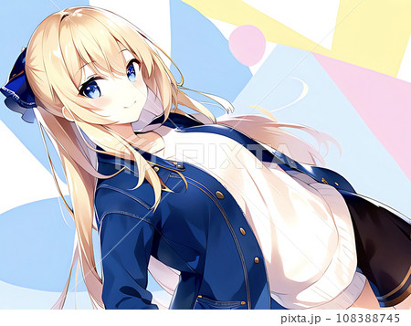 アニメ・漫画風の女性・女の子のイラスト素材 アニメ・漫画風の女性・女の子のイラスト素材 108388745