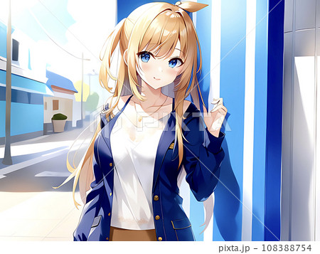 アニメ・漫画風の女性・女の子のイラスト素材 108388754