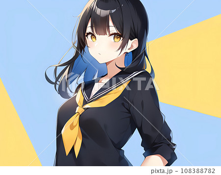 アニメ・漫画風の女性・女の子のイラスト素材 108388782