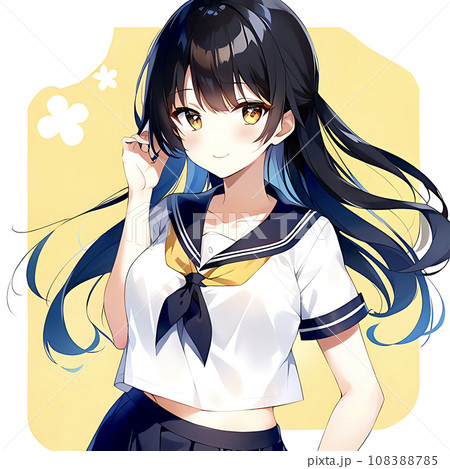 アニメ・漫画風の女性・女の子のイラスト素材 108388785