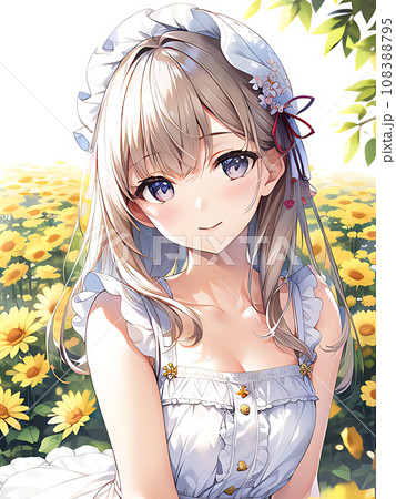 アニメ・漫画風の女性・女の子のイラスト素材のイラスト素材