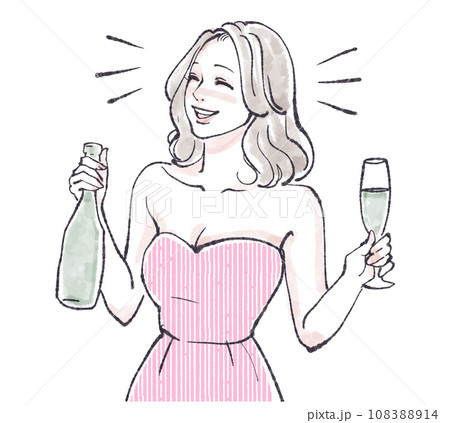 女性・女の子のイラスト素材 女性・女の子のイラスト素材 108388914